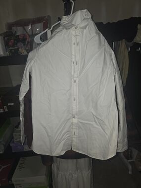 Adriano Goldschmied Classic Light Grey Button-Up Shirt